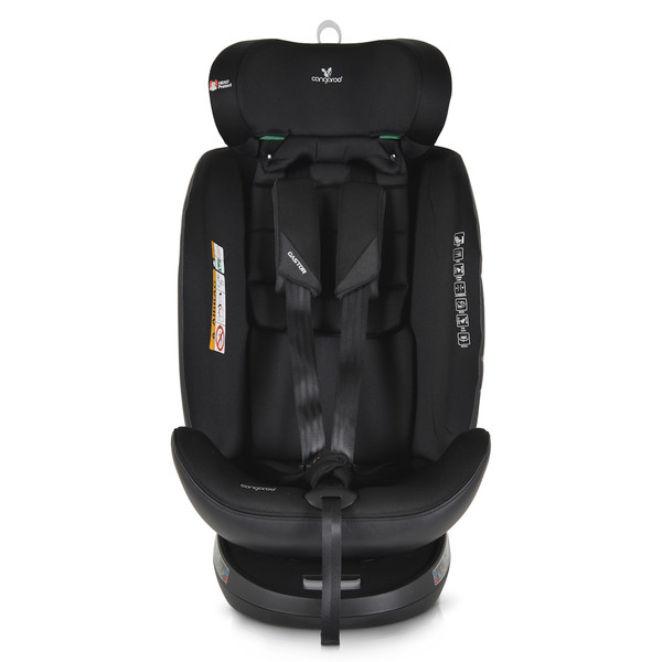 Cangaroo Castor Black 40-150 cm 360° i-Size Autostoel 110925