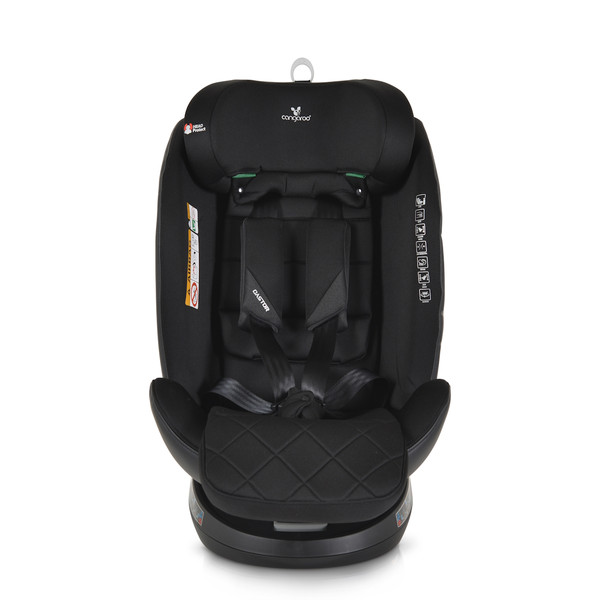 Cangaroo Castor Black 40-150 cm 360° i-Size Autostoel 110925