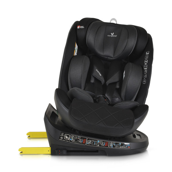 Cangaroo Castor Black 40-150 cm 360° i-Size Autostoel 110925