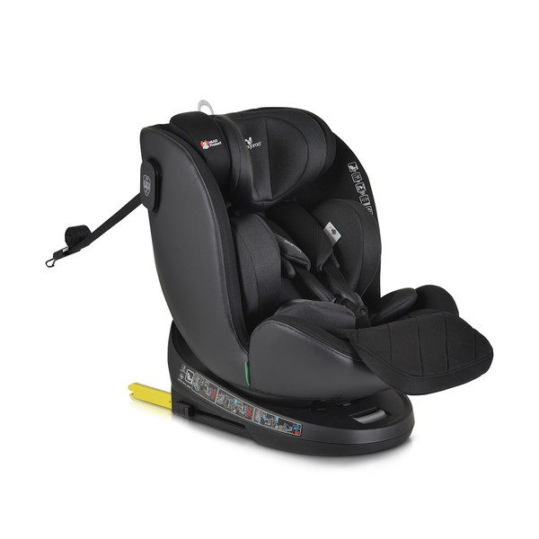 Cangaroo Castor Black 40-150 cm 360° i-Size Autostoel 110925