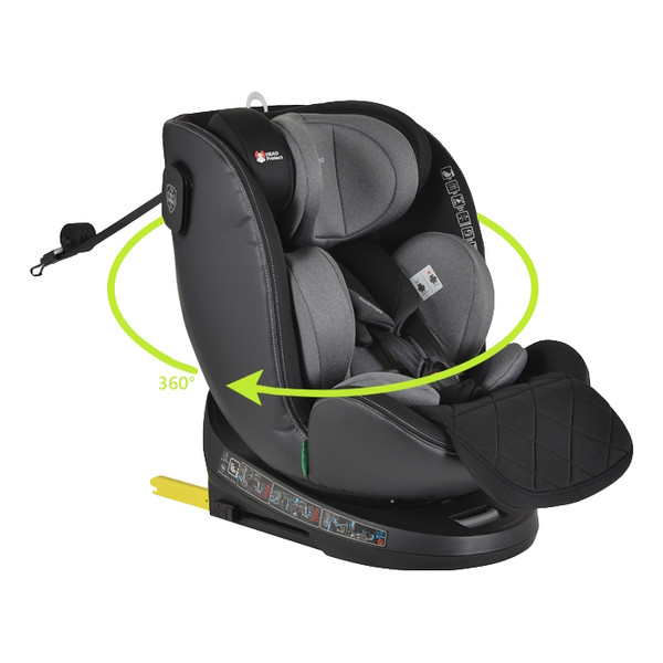 Cangaroo Castor Grey 40-150 cm 360° i-Size Autostoel 110924