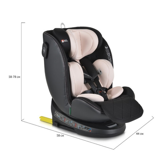 Cangaroo Castor Pudra 40-150 cm 360° i-Size Autostoel 110923