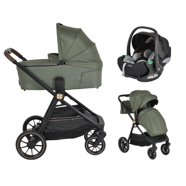 Cangaroo Celebrity Deep Green 3-in-1 Kinderwagen Incl. Autostoel