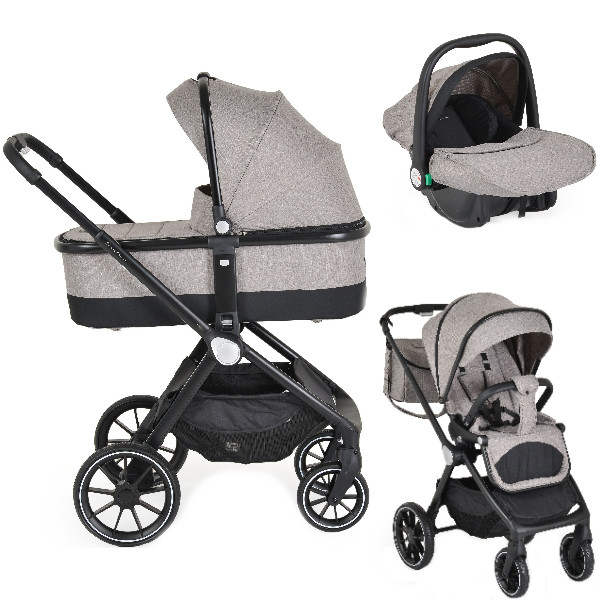 Cangaroo Christiano Beige 3-in-1 Kinderwagen incl. i-Size Autostoel 110920