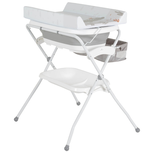 Cangaroo Como Grey Opvouwbare Badset met Badstandaard 112232