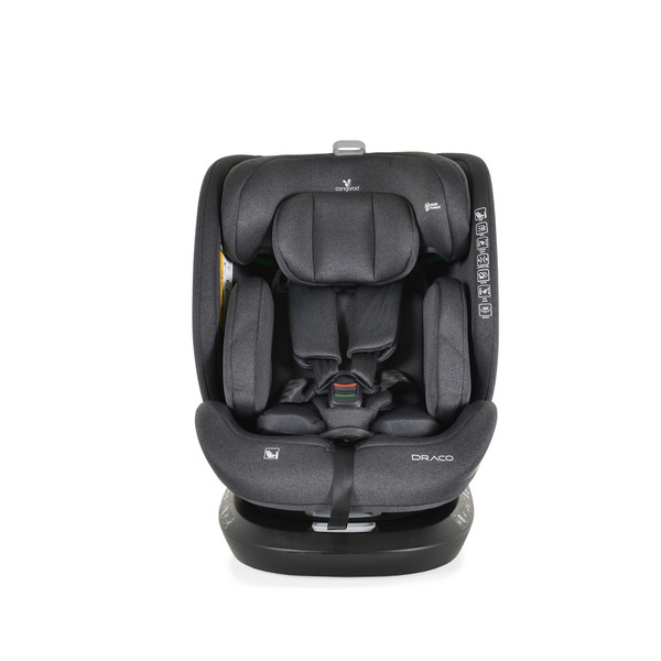 Cangaroo Draco Black 40-150 cm 360° i-Size Autostoel 110931