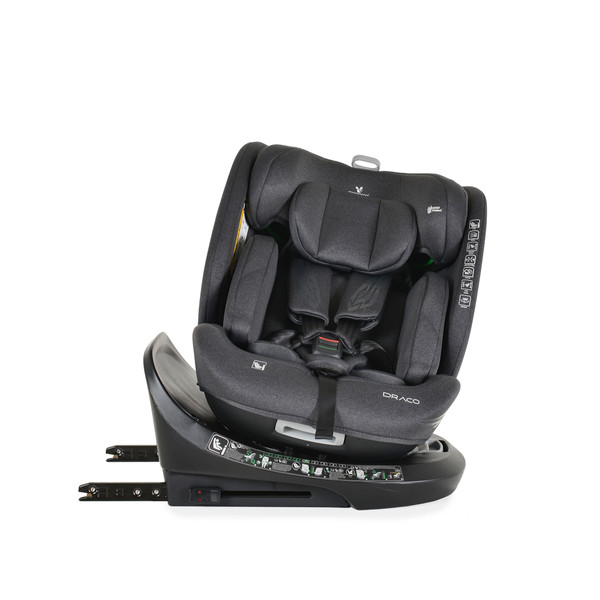 Cangaroo Draco Black 40-150 cm 360° i-Size Autostoel 110931