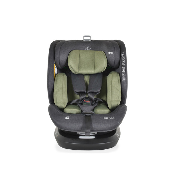 Cangaroo Draco Olive Green 40-150 cm 360° i-Size Autostoel 110929