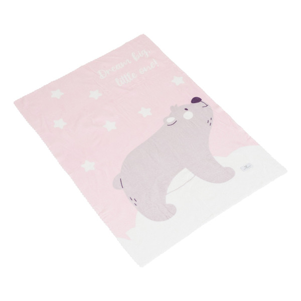 Cangaroo Dreamy Bear Pink 75 x 100 cm Wiegdeken 111869