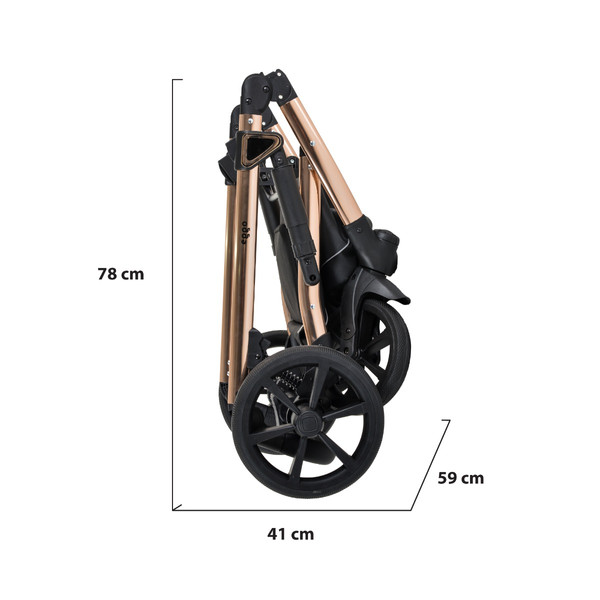 Cangaroo Eggo Caviar Black 3-in-1 Kinderwagen