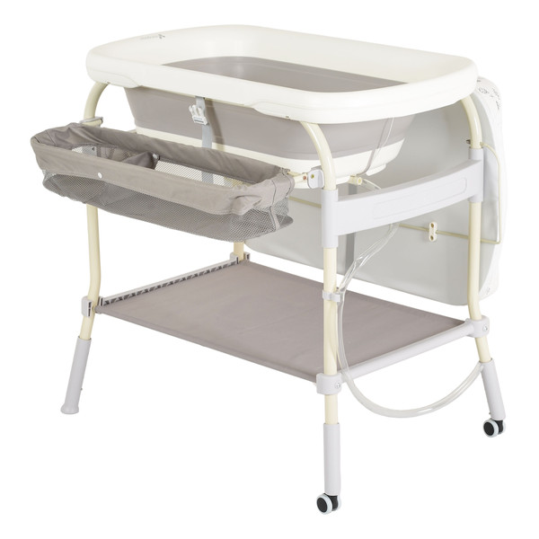 Cangaroo Garda Wit/Grijs 2-in-1 Badje en Luiertafel 110898