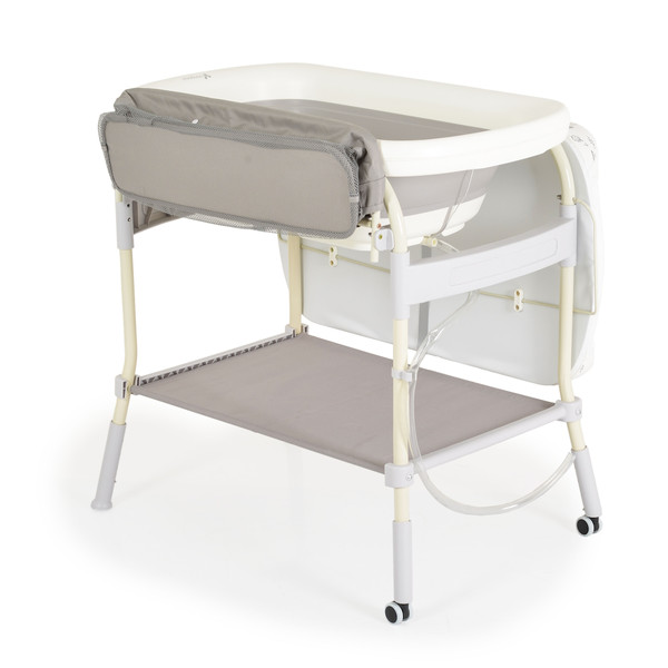 Cangaroo Garda Wit/Grijs 2-in-1 Badje en Luiertafel 110898