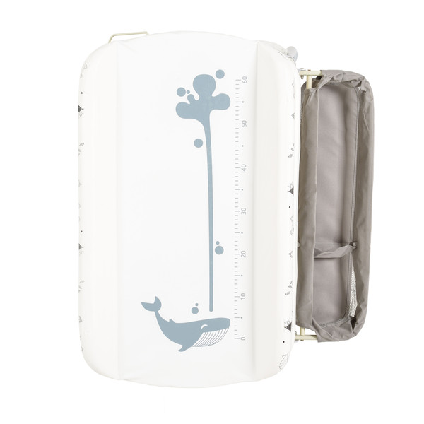 Cangaroo Garda Wit/Grijs 2-in-1 Badje en Luiertafel 110898