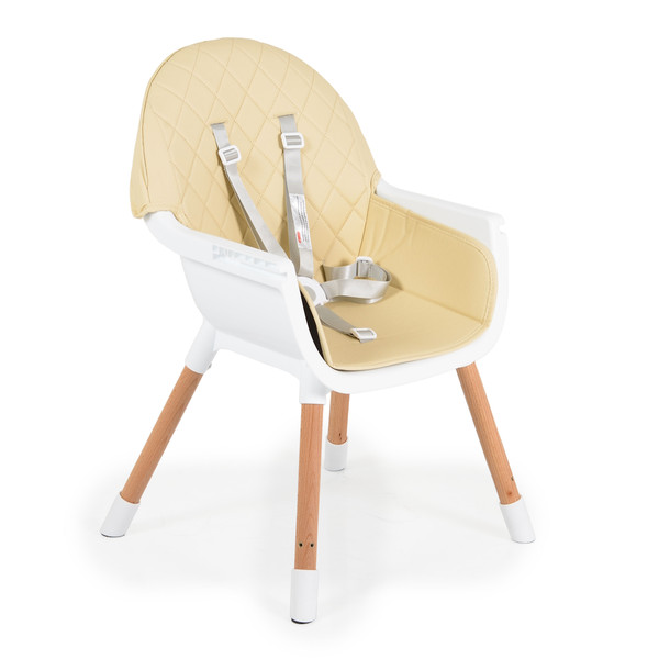 Cangaroo Gelato Beige 2-in-1 Houten Kinderstoel
