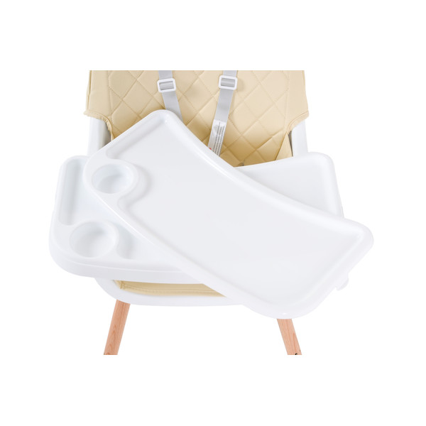 Cangaroo Gelato Beige 2-in-1 Houten Kinderstoel