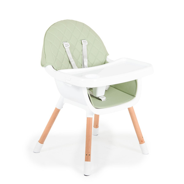 Cangaroo Gelato Green 2-in-1 Houten Kinderstoel