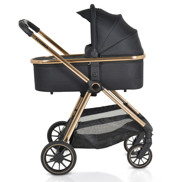 Cangaroo Hydra Black 3-in-1 Kinderwagen Incl. i-Size Autostoel