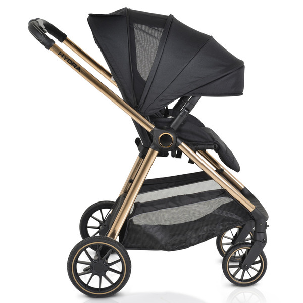 Cangaroo Hydra Black 3-in-1 Kinderwagen Incl. i-Size Autostoel