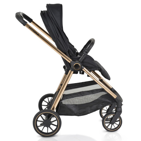 Cangaroo Hydra Black 3-in-1 Kinderwagen Incl. i-Size Autostoel