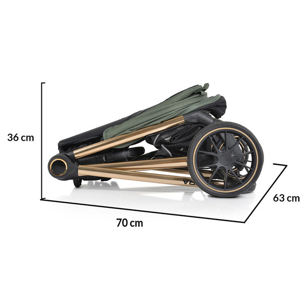 Cangaroo Hydra Green 3-in-1 Kinderwagen Incl. i-Size Autostoel