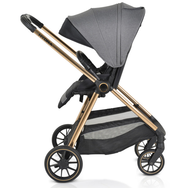Cangaroo Hydra Grey 3-in-1 Kinderwagen Incl. i-Size Autostoel