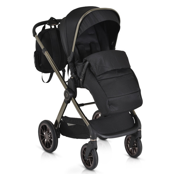 Cangaroo iClick Black 2-in-1 Kinderwagen Incl. Adapter 110918