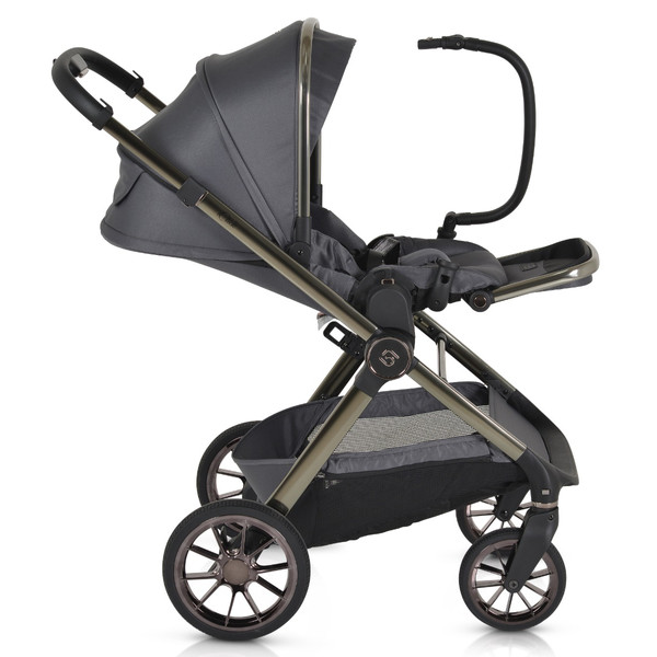 Cangaroo iClick Grey 2-in-1 Kinderwagen Incl. Adapter 110917