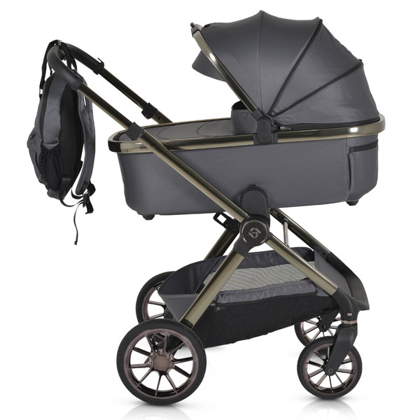 Cangaroo iClick Grey 2-in-1 Kinderwagen Incl. Adapter 110917