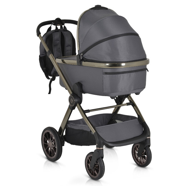 Cangaroo iClick Grey 2-in-1 Kinderwagen Incl. Adapter 110917