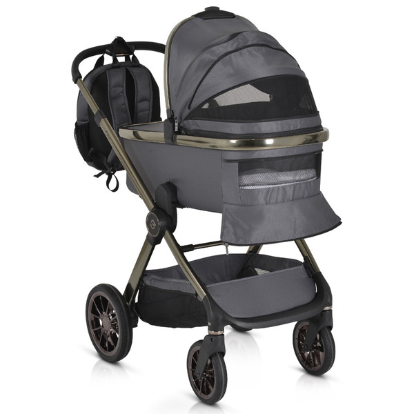 Cangaroo iClick Grey 2-in-1 Kinderwagen Incl. Adapter 110917