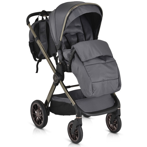 Cangaroo iClick Grey 2-in-1 Kinderwagen Incl. Adapter 110917