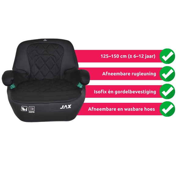 Cangaroo Jax Grey Isofix 125-150 cm i-Size Booster