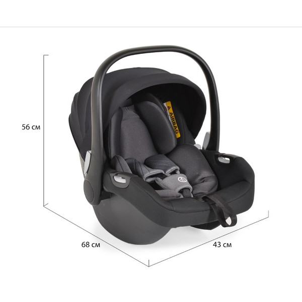 Cangaroo Macan Black 3-in-1 Kinderwagen Incl. i-Size Autostoel