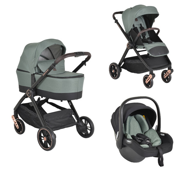 Cangaroo Macan Green 3-in-1 Kinderwagen Incl. i-Size Autostoel