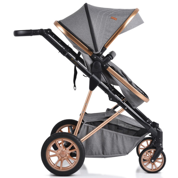 Cangaroo Midas Grey 3-in-1 Combi Kinderwagen incl. i-Size Autostoel