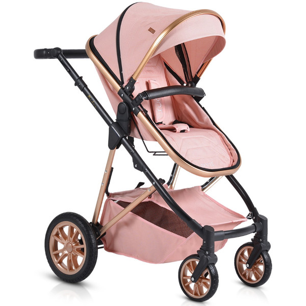 Cangaroo Midas Pink 3-in-1 Combi Kinderwagen incl. Autostoel