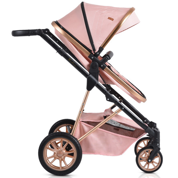 Cangaroo Midas Pink 3-in-1 Combi Kinderwagen incl. Autostoel