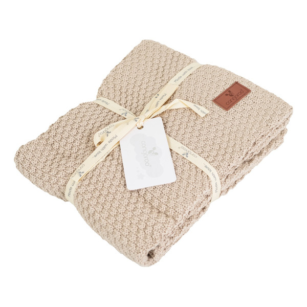 Cangaroo Popcorn Bamboe Brown 80 x 100 cm Wiegdeken 111875