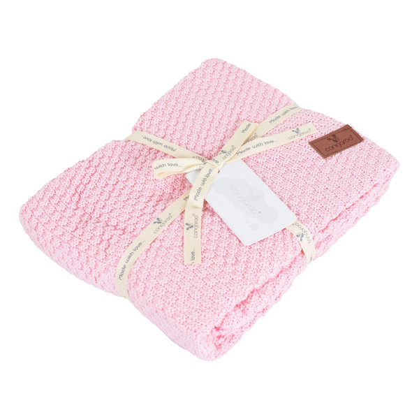 Cangaroo Popcorn Bamboe Pink 80 x 100 cm Wiegdeken 111876
