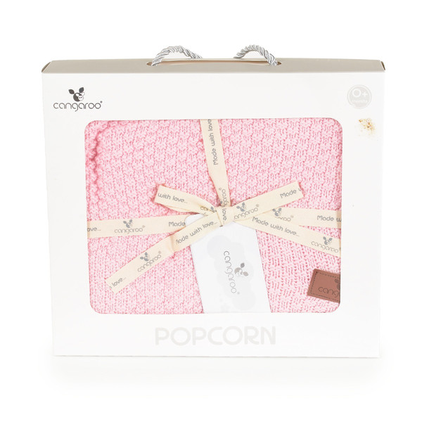 Cangaroo Popcorn Bamboe Pink 80 x 100 cm Wiegdeken 111876