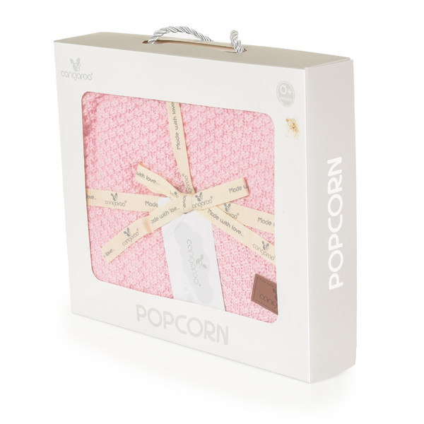 Cangaroo Popcorn Bamboe Pink 80 x 100 cm Wiegdeken 111876