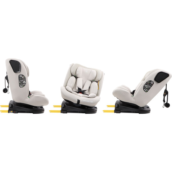Weekendaanbieding: Cangaroo Pronto Vanilla Beige 40-150 cm 360° i-Size Autostoel