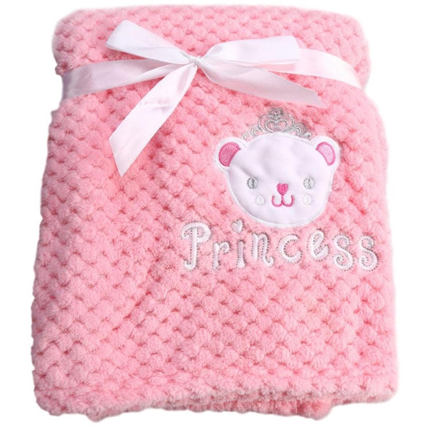 Cangaroo Roze Freya Princess 75 x 105 cm Wiegdeken