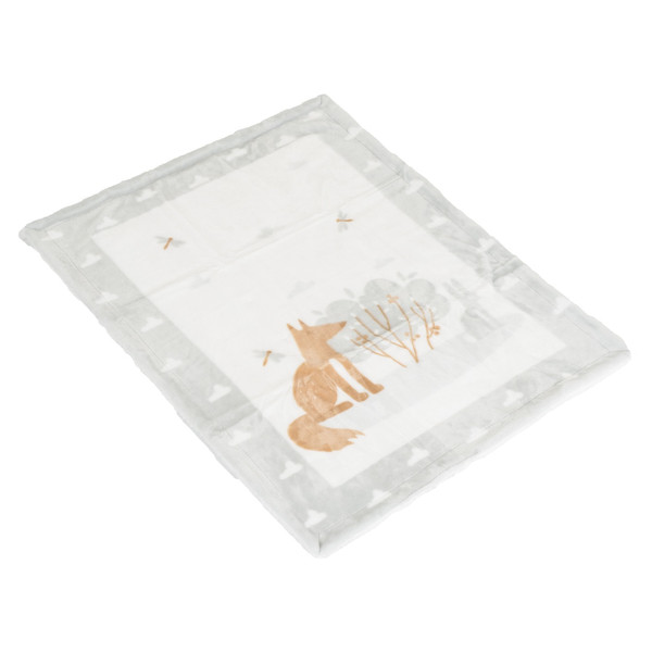 Cangaroo Sherpa Little Friends Grey 80 x 110 cm Wiegdeken 111881
