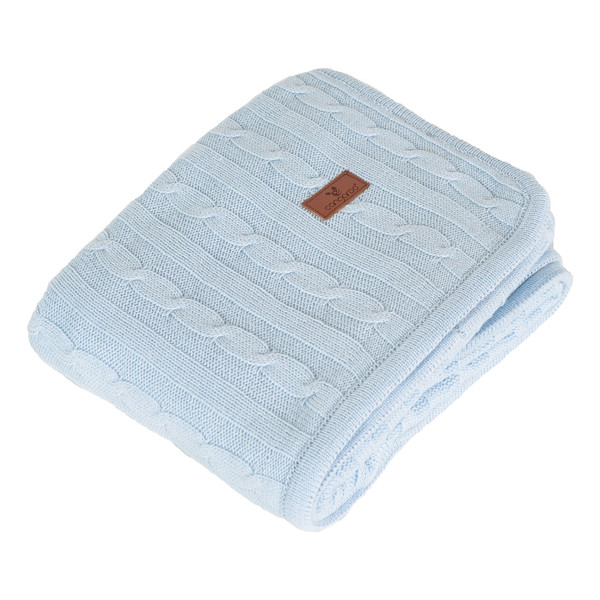 Cangaroo Sherpy Blue 75 x 100 cm Wiegdeken 111889