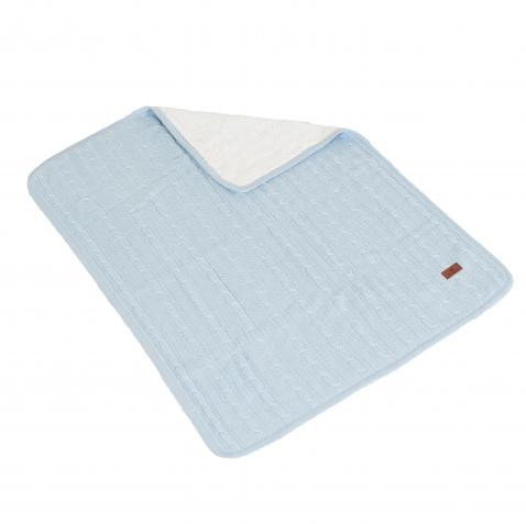 Cangaroo Sherpy Blue 75 x 100 cm Wiegdeken 111889