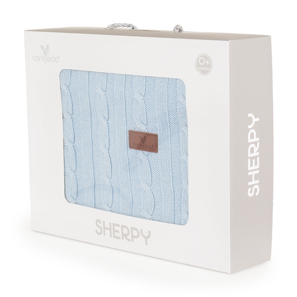 Cangaroo Sherpy Blue 75 x 100 cm Wiegdeken 111889