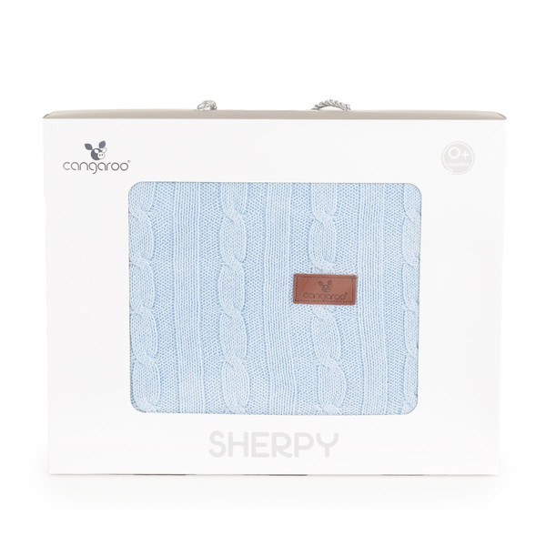 Cangaroo Sherpy Blue 75 x 100 cm Wiegdeken 111889