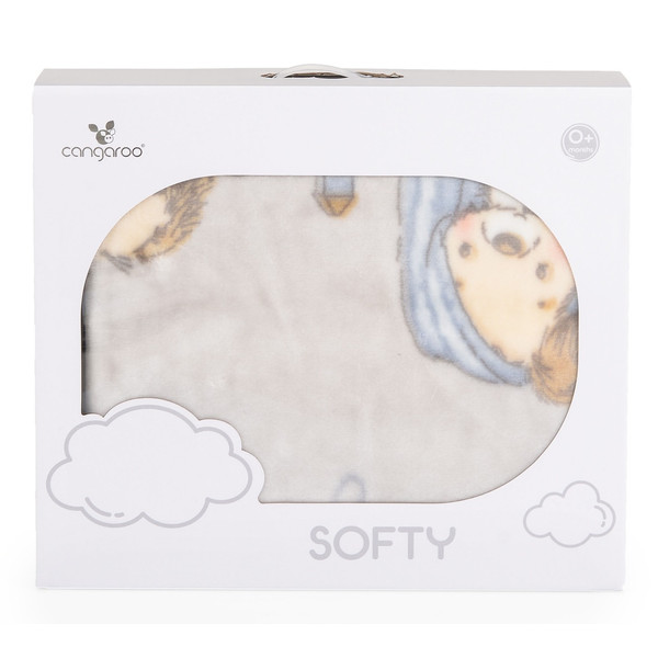 Cangaroo Softy Lovely Day Grey 110 x 140 cm Ledikantdeken 111867