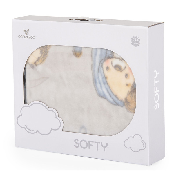 Cangaroo Softy Lovely Day Grey 110 x 140 cm Ledikantdeken 111867
